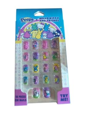 Peeps X Hello Kitty & Friends Press-On Nails Brand New.